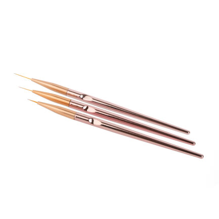 Nail art brush bronze (short)
